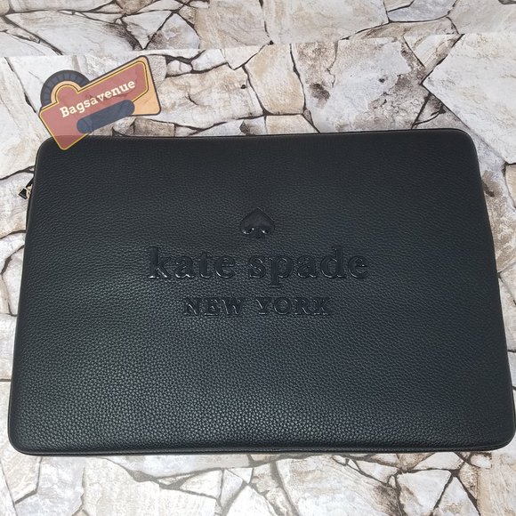kate spade Bags Nwt Sienne Logo Laptop Sleeve Case Bag Pebbled